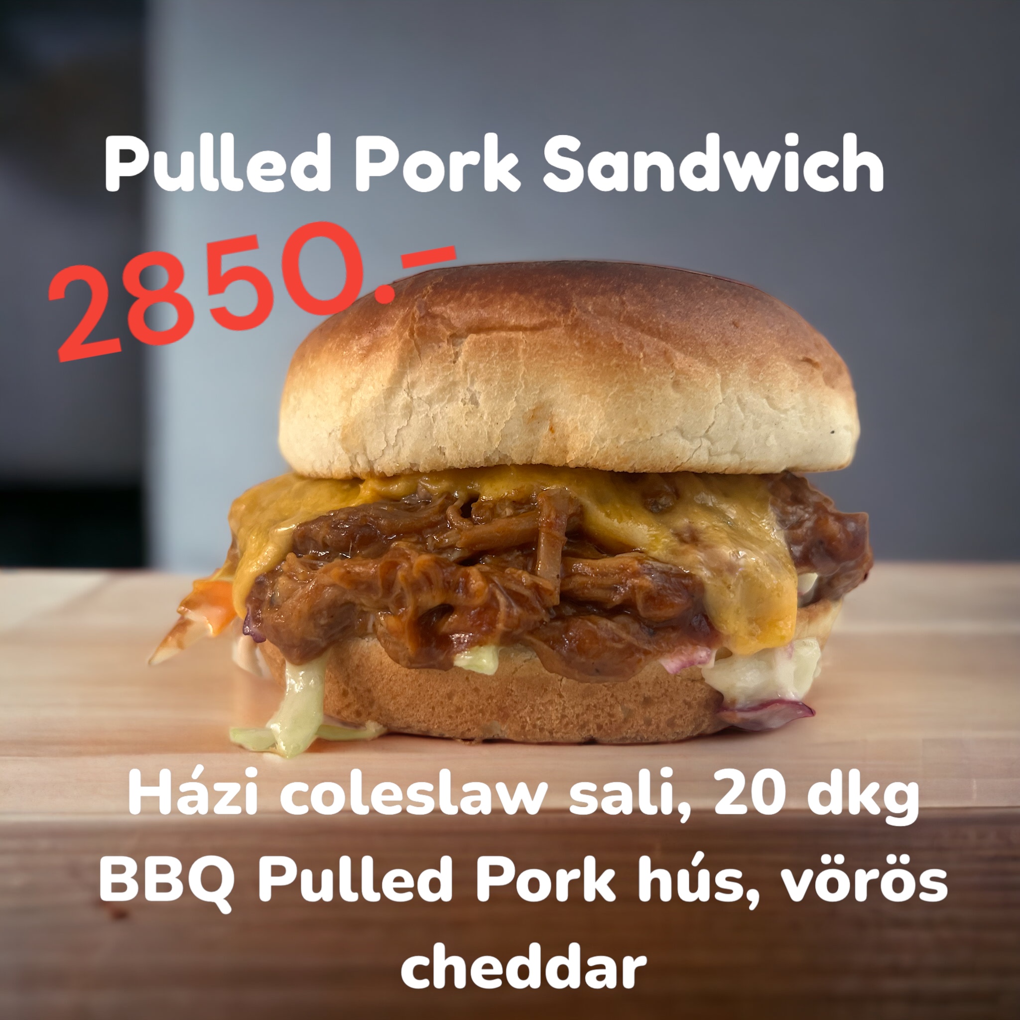 Pulled Pork szendvics